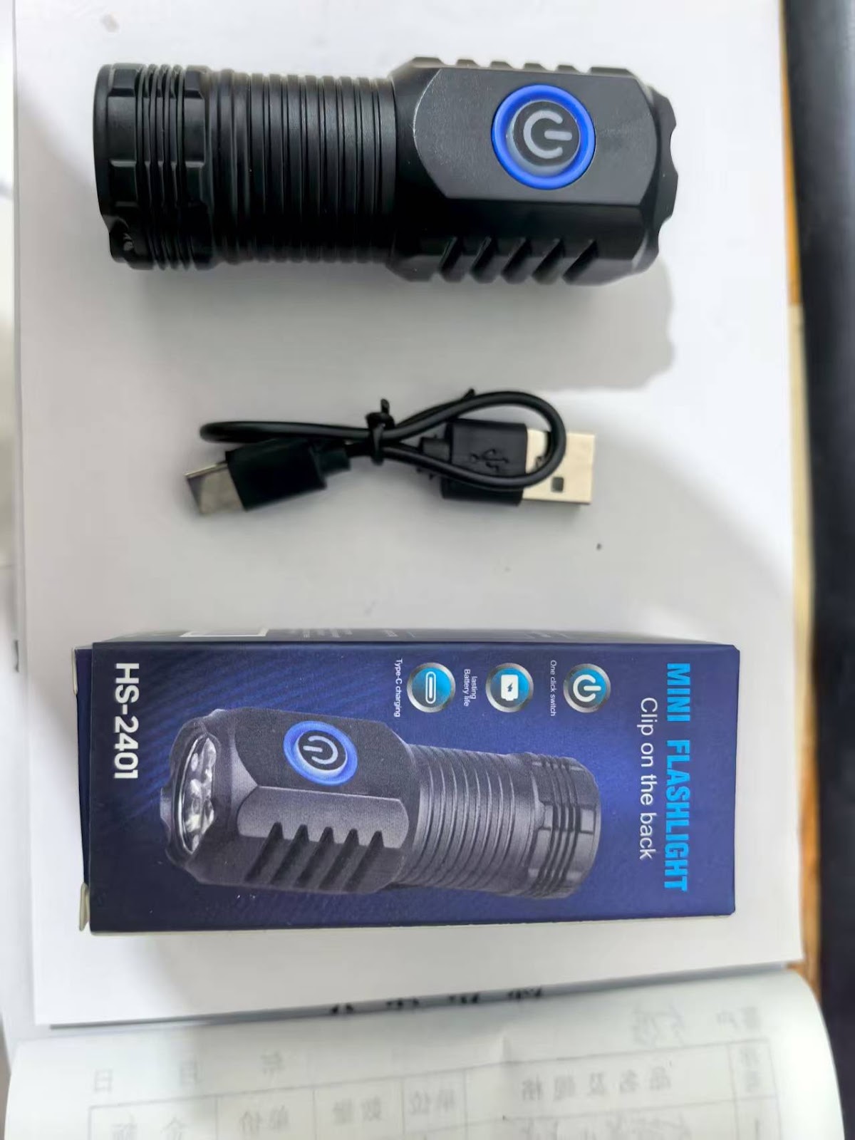 Mini-Taschenlampe mit Schlüsselanhänger, LED