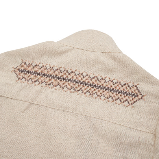 Сорочка вишиванка для хлопчика Класична р98 бежевий