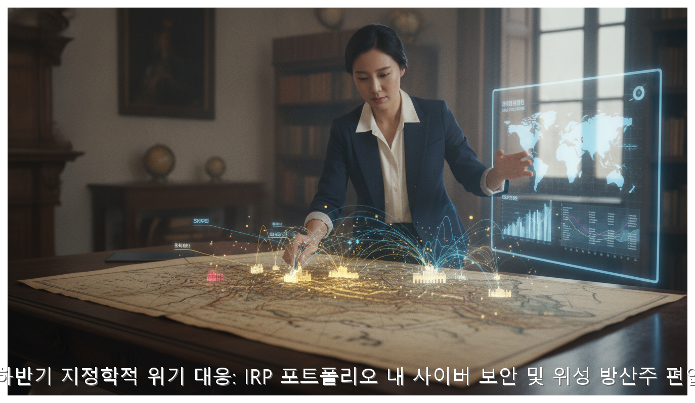 2026 하반기 지정학적 위기 대응: IRP 포트폴리오 내 사이버 보안 및 위성 방산주 편입 전략 핵심 안내 및 분석 인포그래픽 (7)
