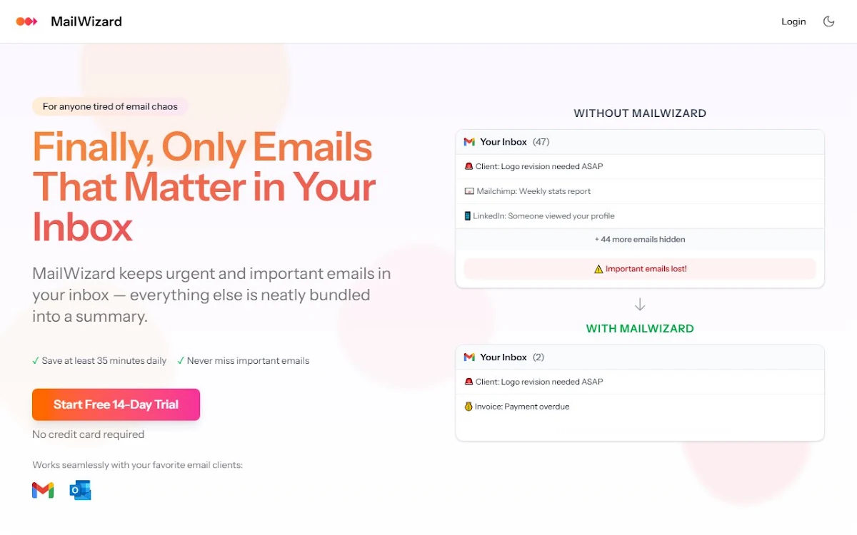 Captura de MailWizard