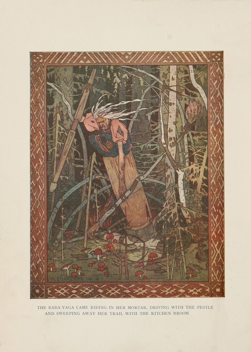 The Baba Yaga came riding in her mortar 1917