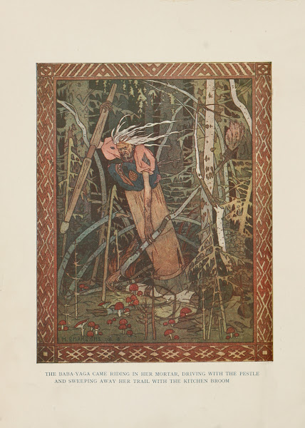 The Baba Yaga came riding in her mortar 1917