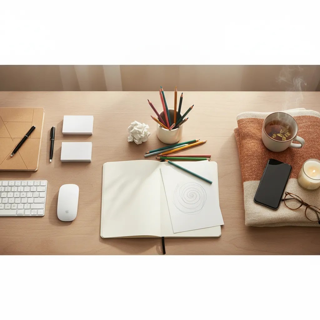 Types of coping illustrated with problem-focused, emotion-focused, and support-seeking scenes in a calm editorial layout