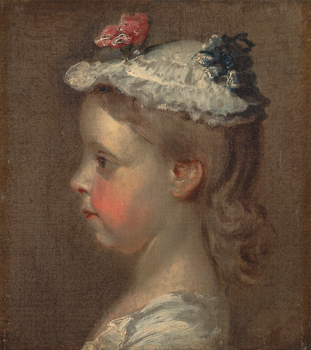 Study of a Girls Head