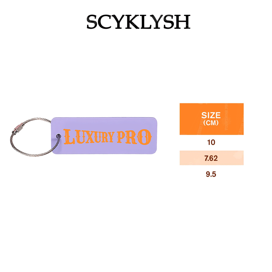 Double-Layer Acrylic Key Ring