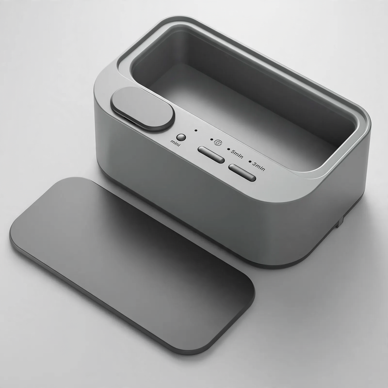 Ultrasonic cleaning device for glasses and jewelry