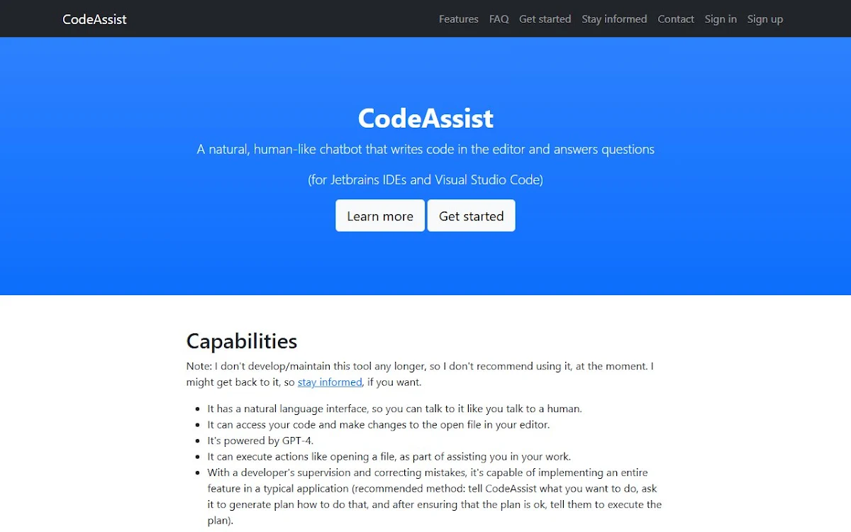 Captura de Code Assist