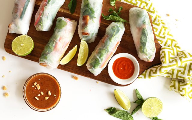 Đậu Hũ Chiên Cuộn Rau Củ