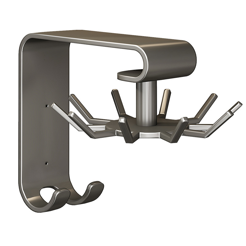 Rotatable Wall Hook for Kitchen Utensils, No Drilling