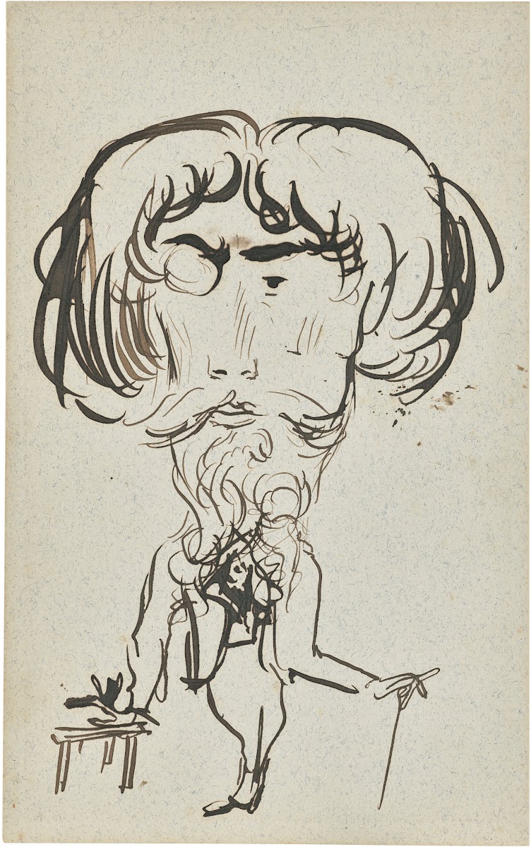 Portrait study of James Abbott McNeil Whistler 1834 1903