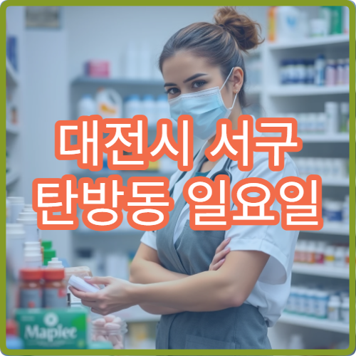 대전시 서구 탄방동 일요일 당직약국 퇴근 후 주말 약국 정보