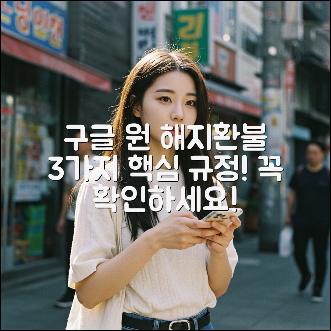 구글 원 해지/환불, 3가지 핵심 규정 확인!