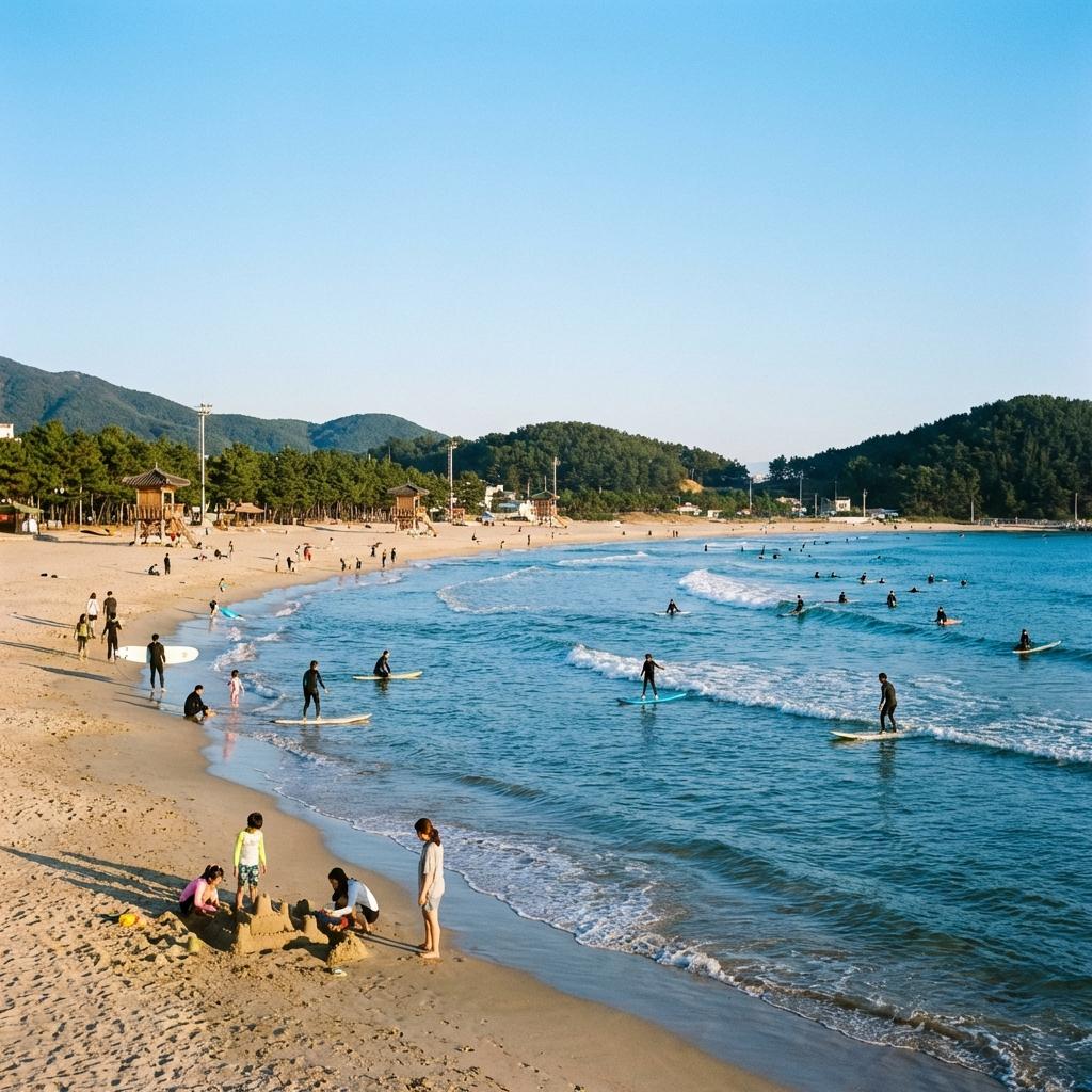 송정 해변: 서핑 성지에서 만나는 한적한 여유