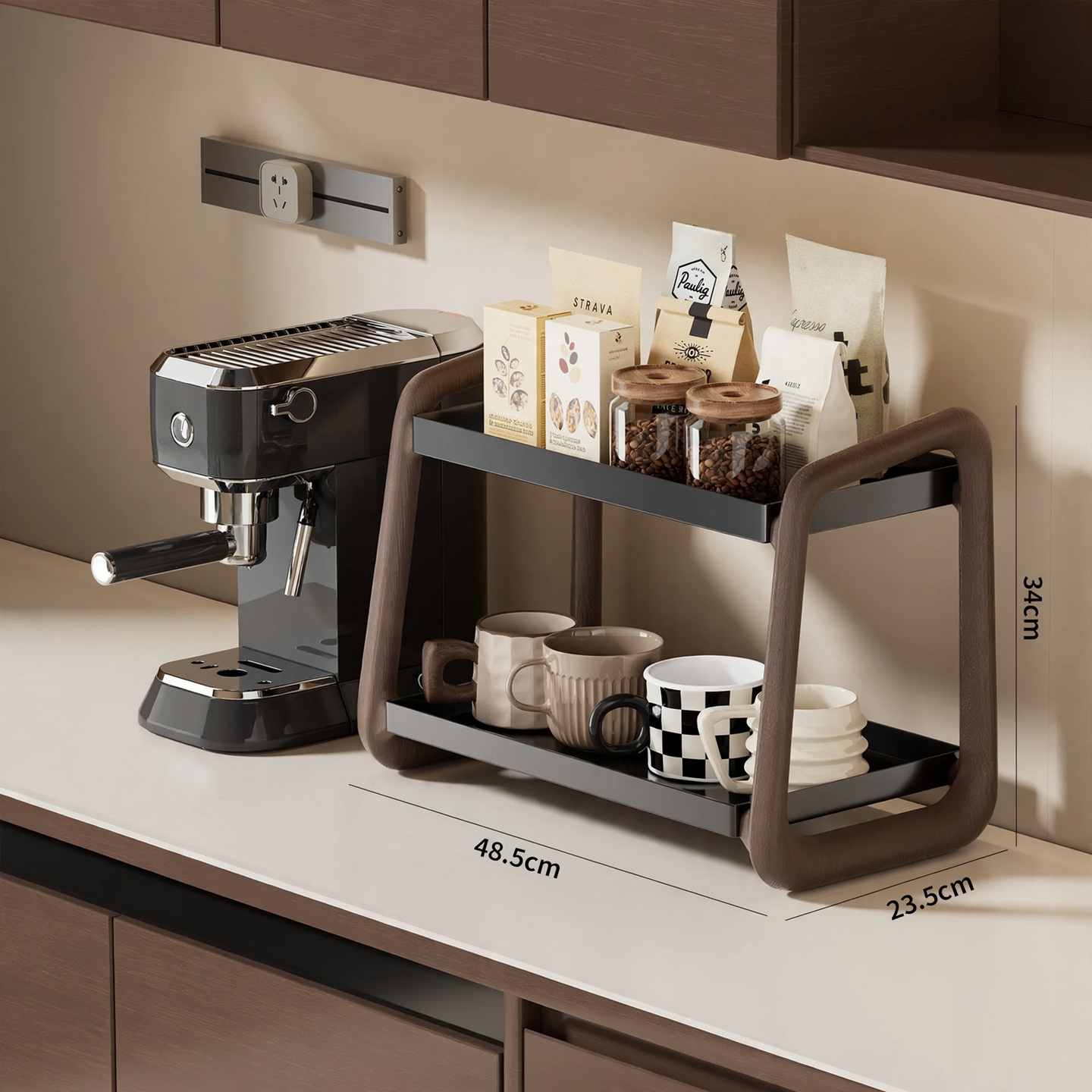 Plastic drying rack with drip tray