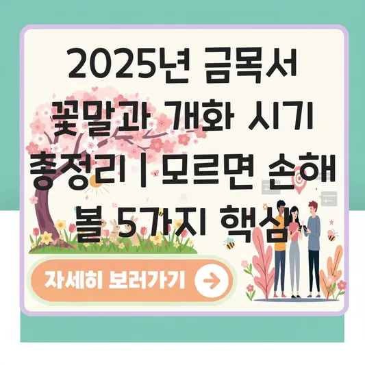 금목서 꽃말과 개화 시기 정보 대표 이미지