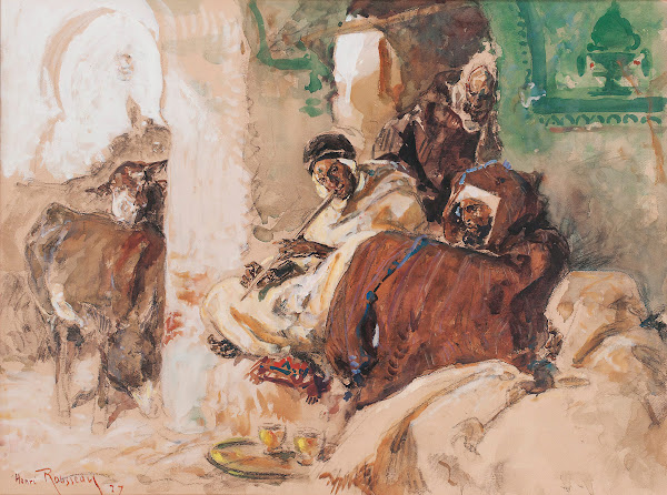 Smokers Resting 1927