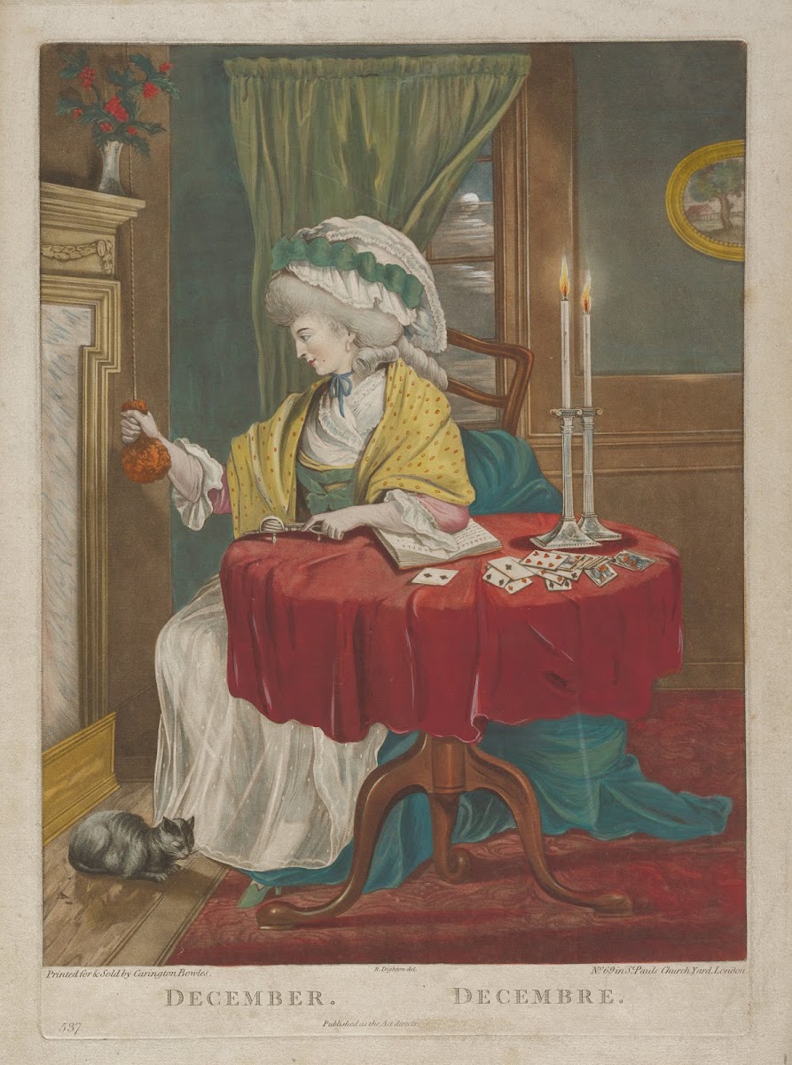 December from The Twelve Months 18th century