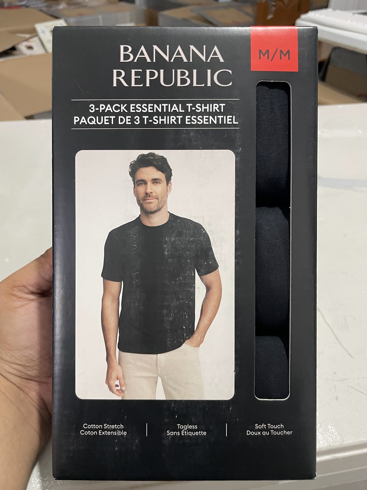 BR Mens Shirt 3pack Black M #1509