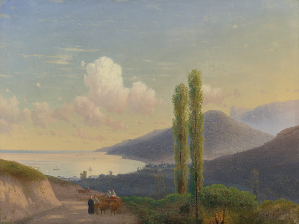 The Road To Gurzuf Crimea CIRCA 1878