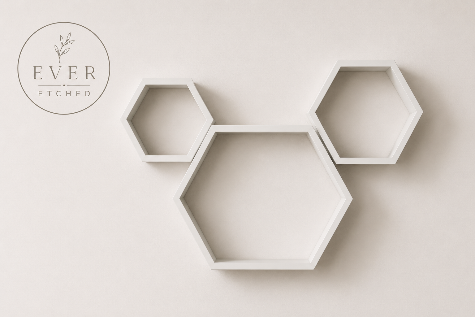 Hexagonal Wall Shelfs