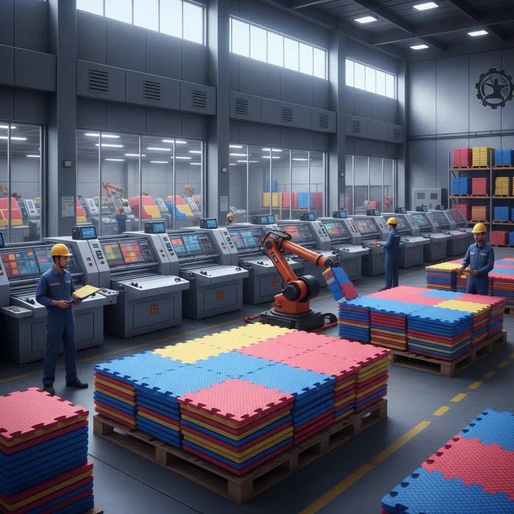 Pabrik produsen matras silat puzzle interlock