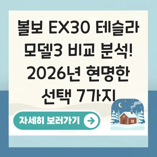 볼보 EX30 테슬라 모델3 비교 분석