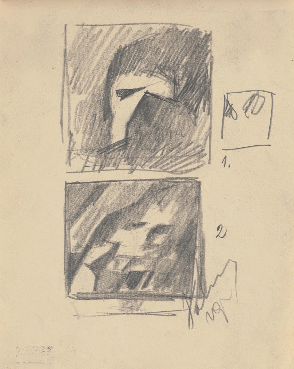 Composition study I II on One Page 1923