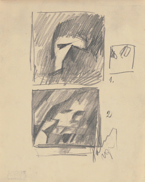 Composition study I II on One Page 1923