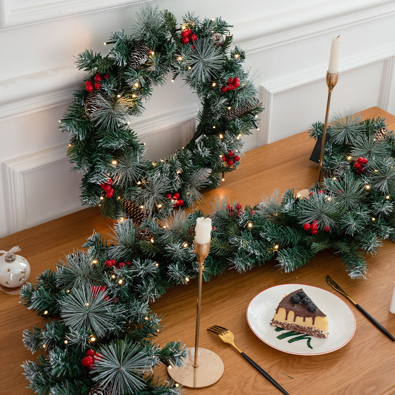 Christmas wreath, 45 cm, with lighting