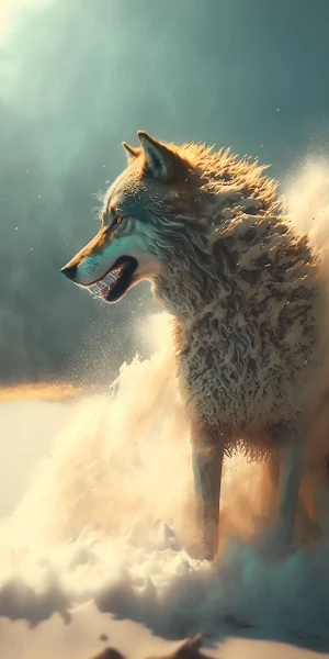 Wolf Wallpaer, Carnivore, Nature, Jaw, Whiskers 4K iPhone Wallpaper Background