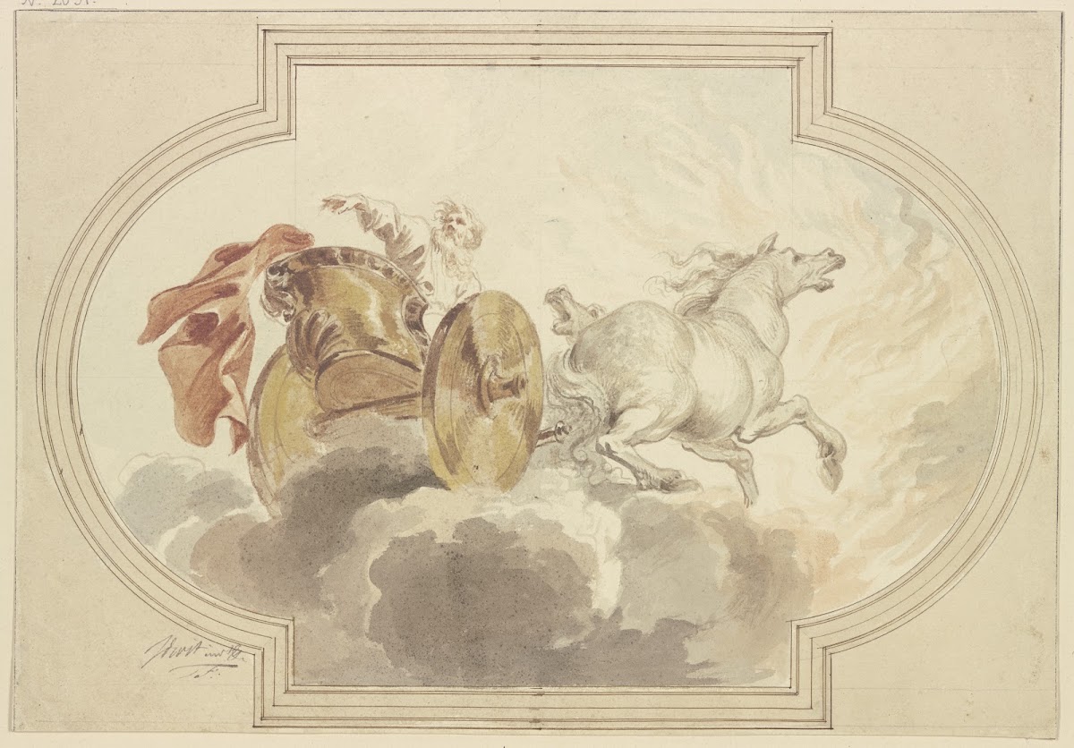 Elias fährt gen Himmel ca 1726
