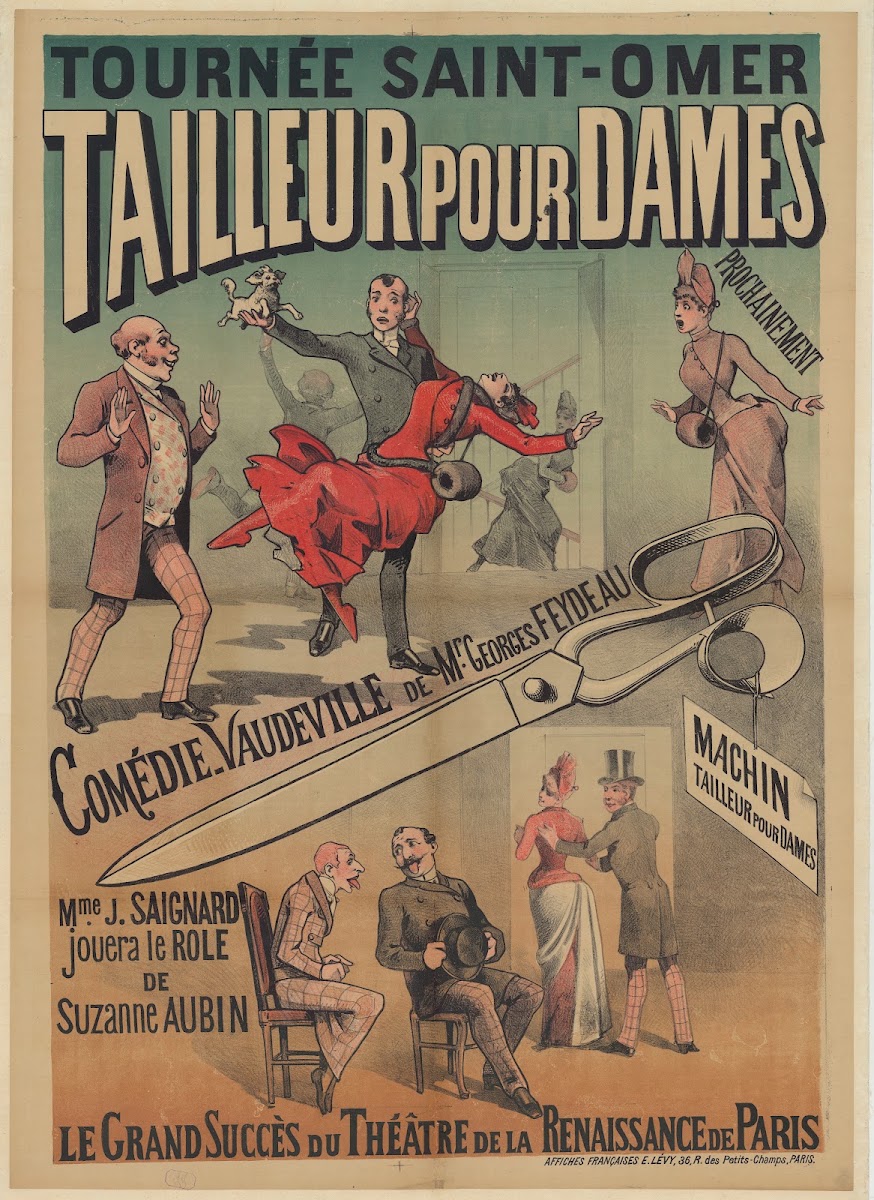 Tournée Saint Omer Tailleur pour dames prochainement Comédie vaudeville de Mr Ge