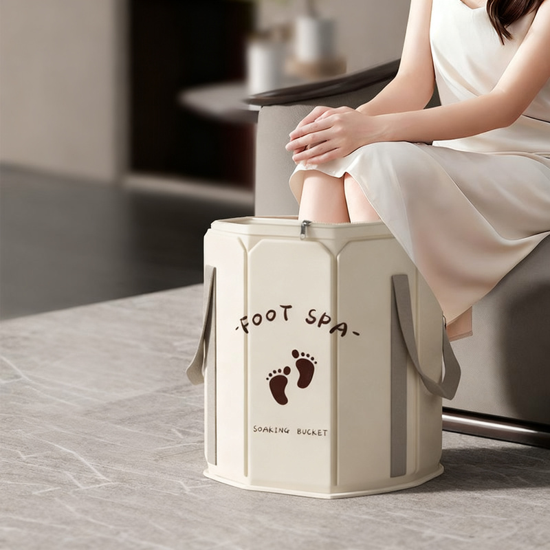 Portable foot bath made of PVC, foldable