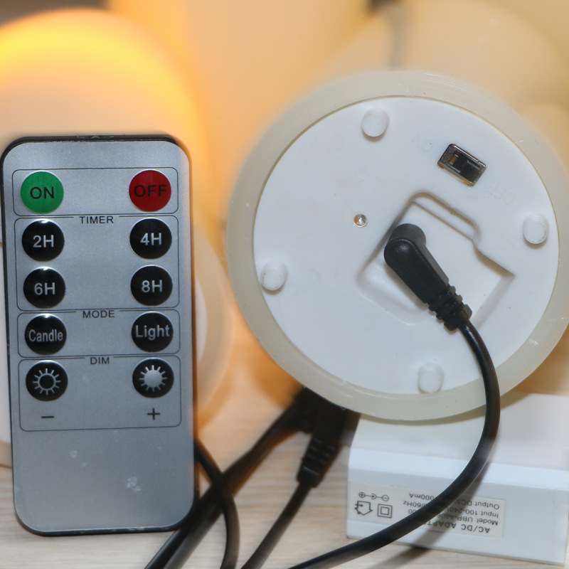 Rechargeable LED Real Wax Candles with Remote Control