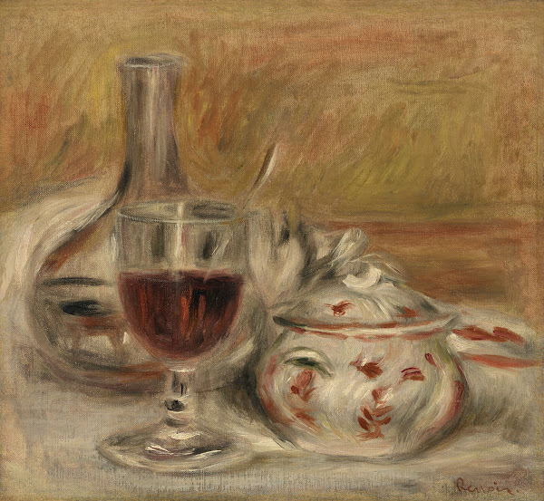 Carafe verre et sucrier circa 1905