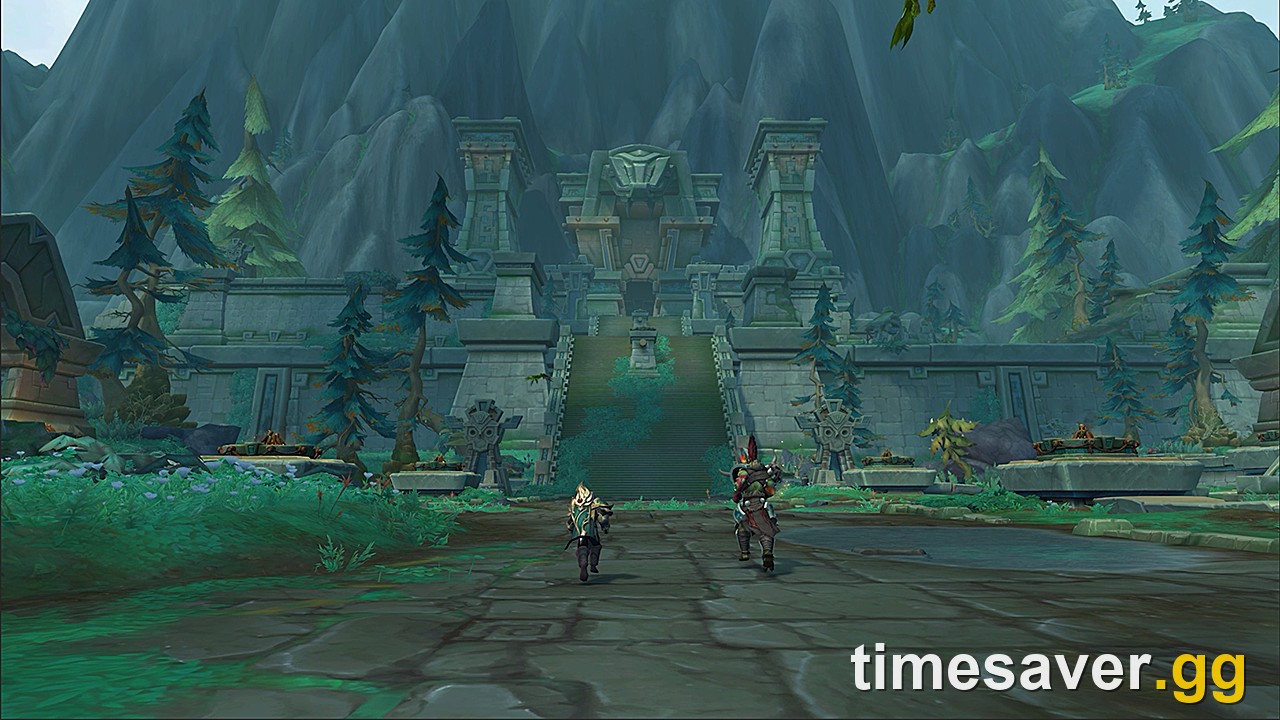 World of Warcraft: Midnight Coiled Isle zone — troll ruins gate that unlocks on August 11