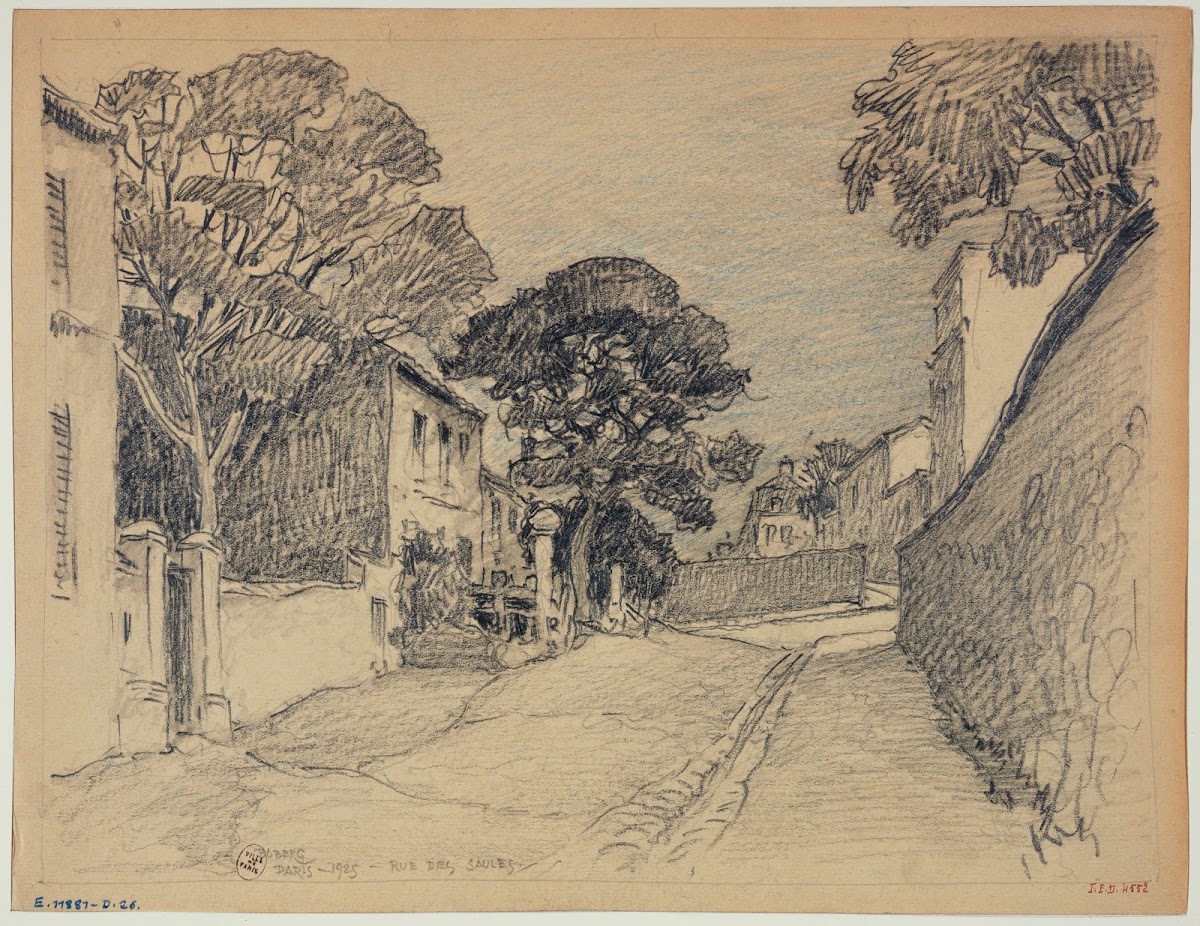 Rue des Saules 1925