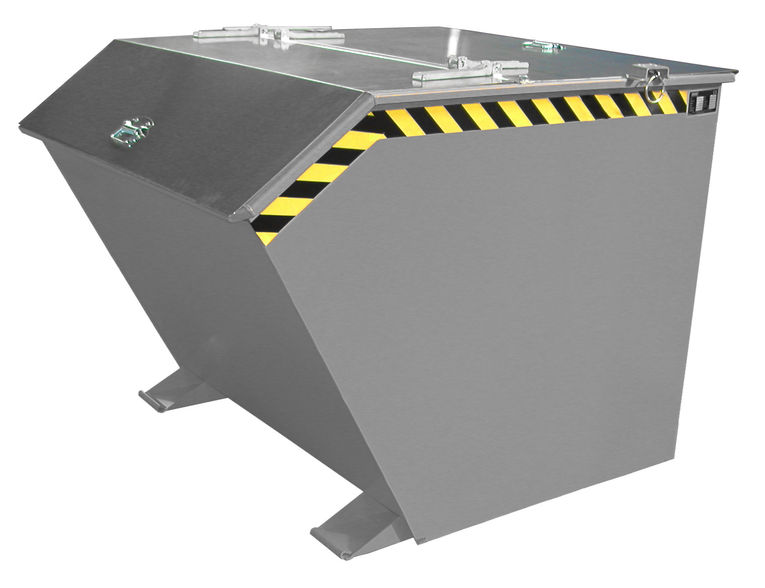 Kiepcontainer GU 1500, gelakt, Muisgrijs