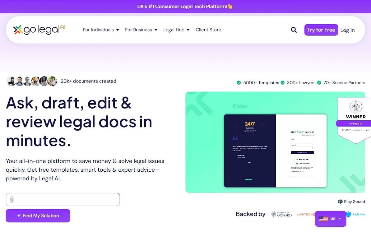 Captura de Go Legal Ai