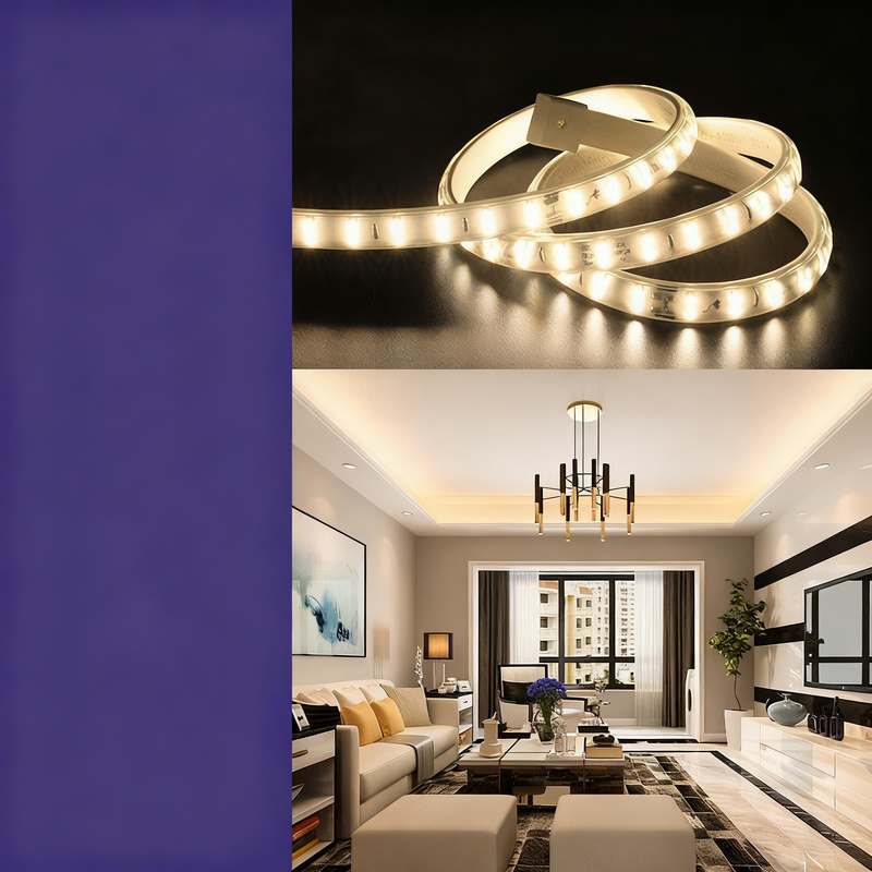 LED strips for ceiling installation, cuttable