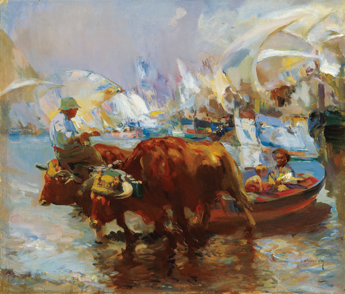 Arriving from the Catch ca 1904 1910