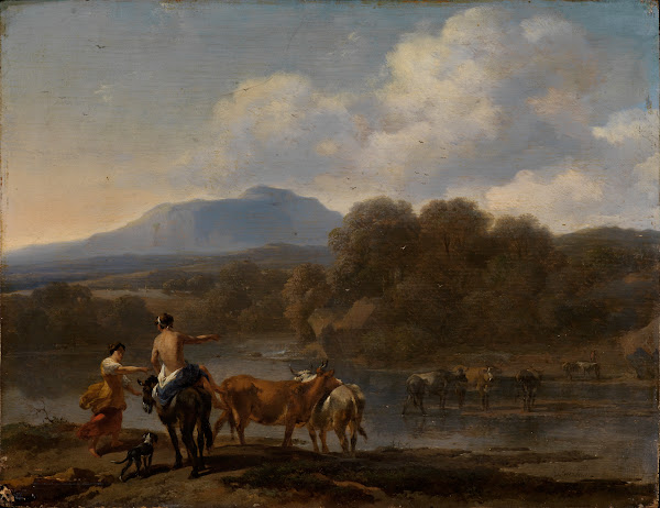 Furt in südlicher Landschaft 1665 1670