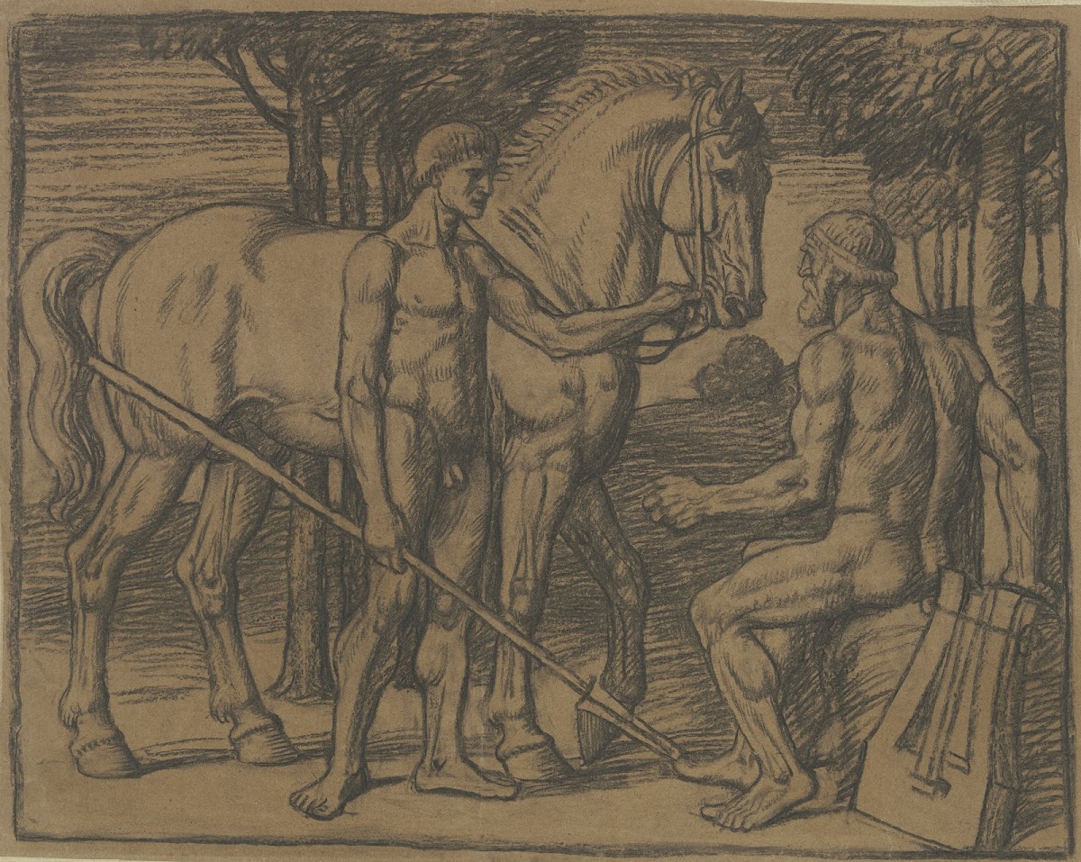 Homer und griechischer Jüngling 1906