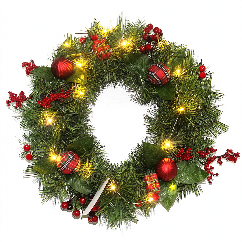 PVC Christmas wreath for door and tree