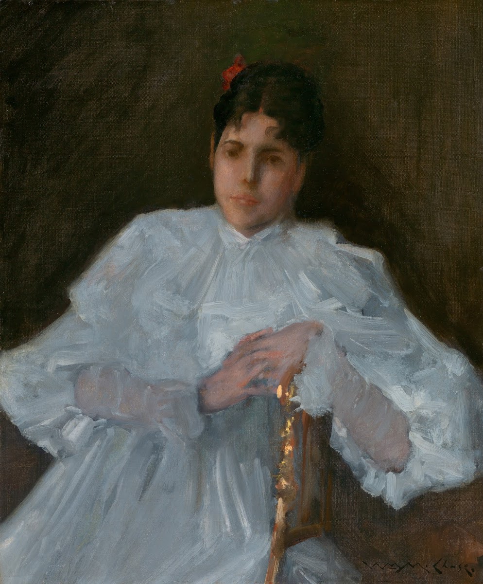 Girl in White ca 1890