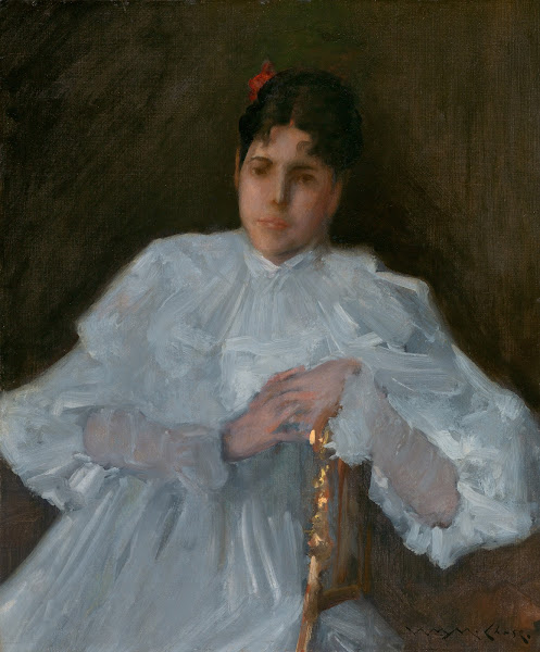 Girl in White ca 1890