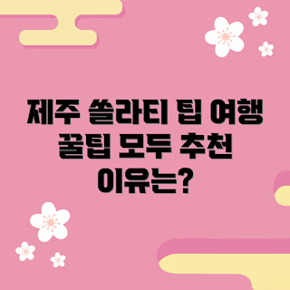 제주쏠라티렌트 추천, 제주 여행 팁, 초보 여행자 추천, 렌트카 활용법, 제주도 여행 코스