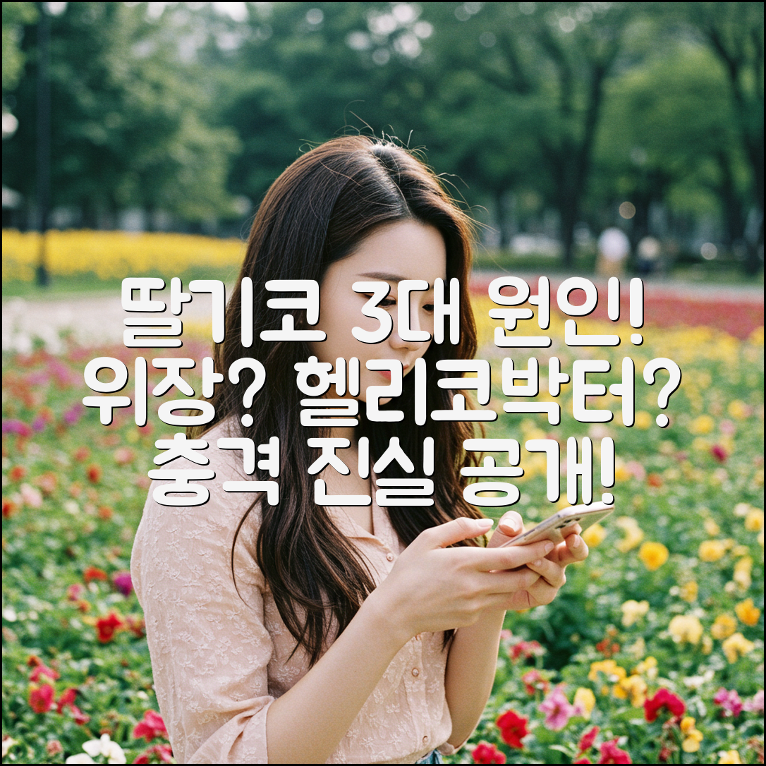 딸기코(주사비) 3가지 원인, 위장 장애와 헬리코박터의 비밀