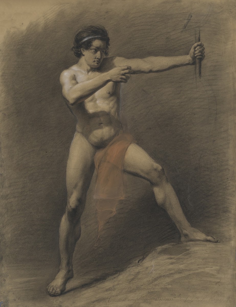 Standing male nude 1852