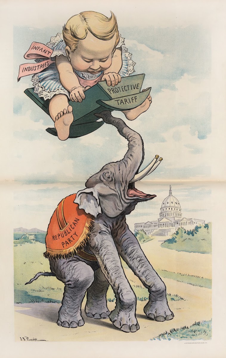 The Republican elephant and his growing burden 1902